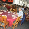 Almoço com os alunos