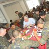 Almoço com os alunos