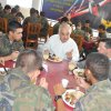 Almoço com os alunos